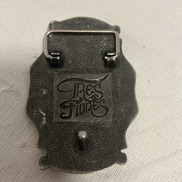 Vintage TRES FLORES RHINESTONE BELT BUCKLES.. - Picture 3 of 6